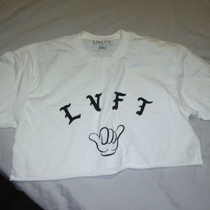 Mickey mouse hand crop top